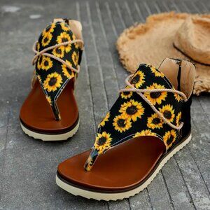 WOMEN: SUNFLOWER SLIP-ON SANDALS
